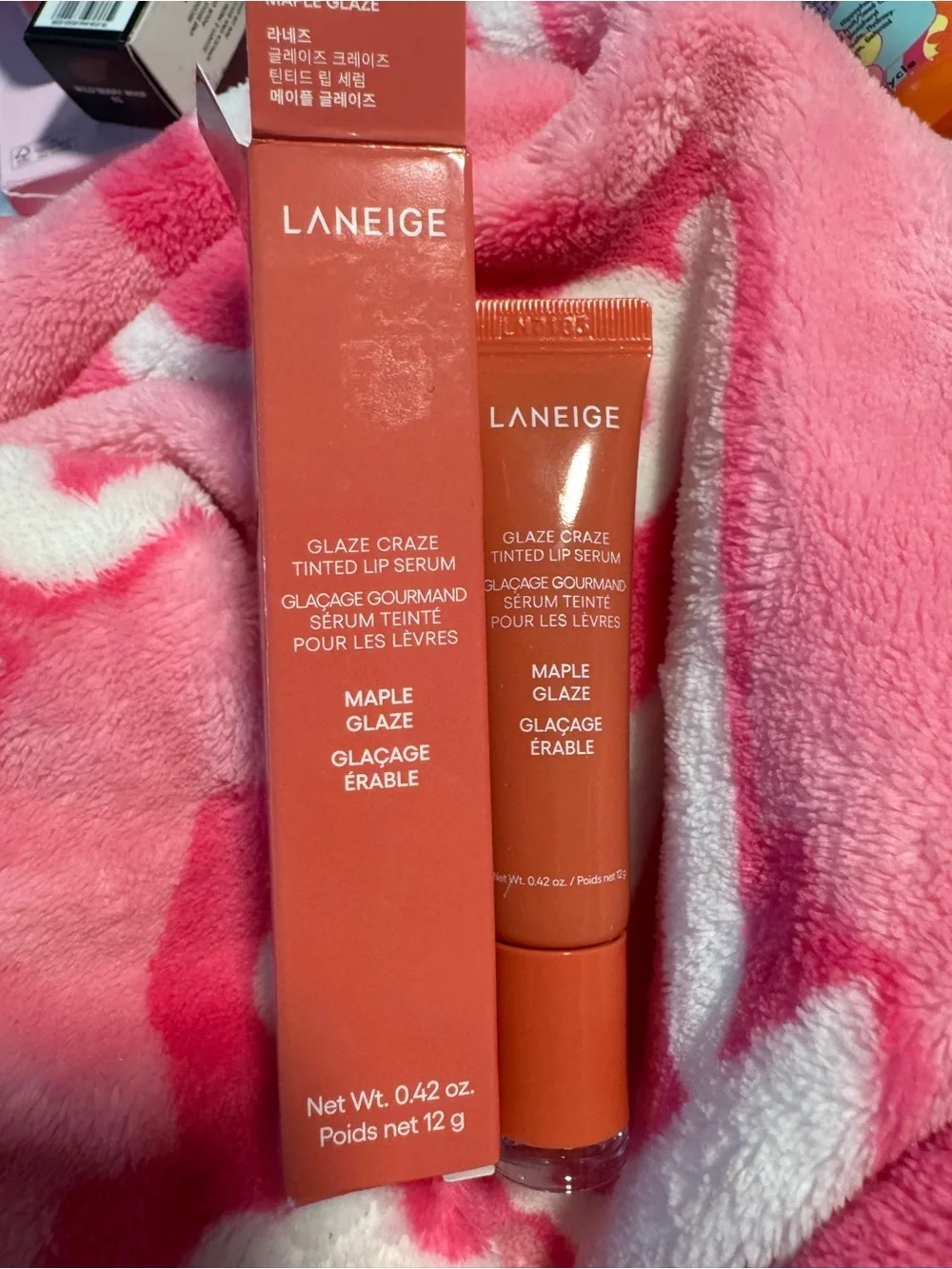 LANEIGE Glaze Craze Tinted Lip Serum — Maple Glaze New In Box